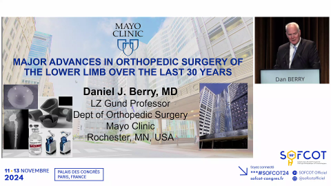 Conférence Major advances in orthopaedic surgery of the lower limb over the last 30 years 