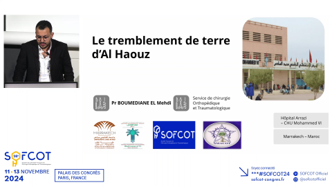La gestion des lésions musculosquelettiques lors du séisme de Marrakech 