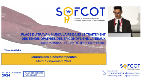 Place du travail musculaire dans le traitement des tendinopathies des épicondyliens latéraux 