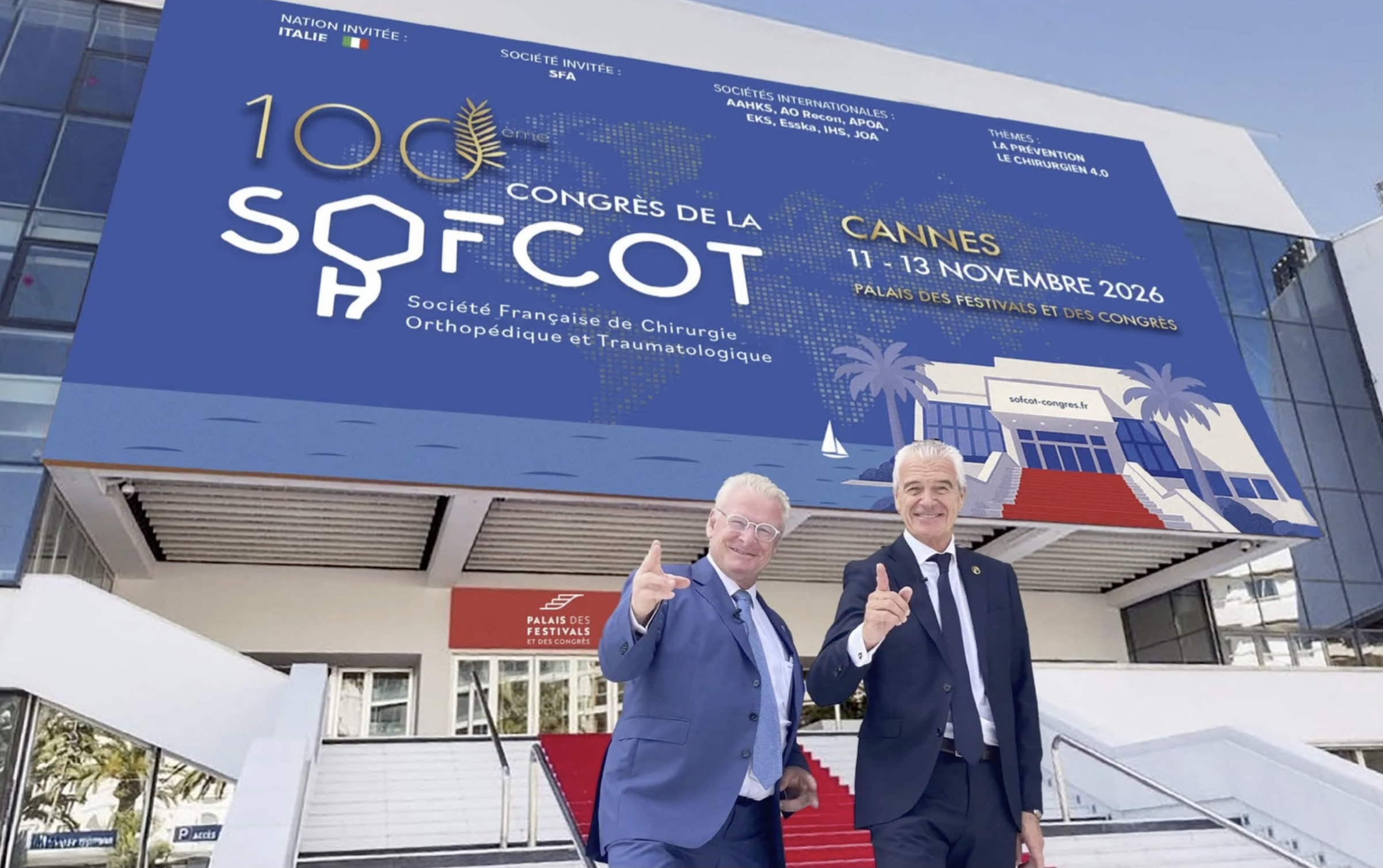 Rendez-vous à Cannes pour célébrer le 100ᵉ congrès de la SOFCOT