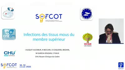 Conférence d'enseignement : CE 19 Stratégie De Prise En Charge Des Infections Des Parties Molles Du Membre Supérieur
