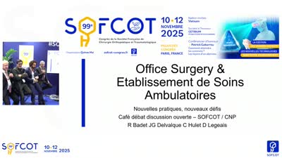 Café débat : Nouvelles Pratiques En Chirurgie : Office Surgery Et Centres Ambulatoires