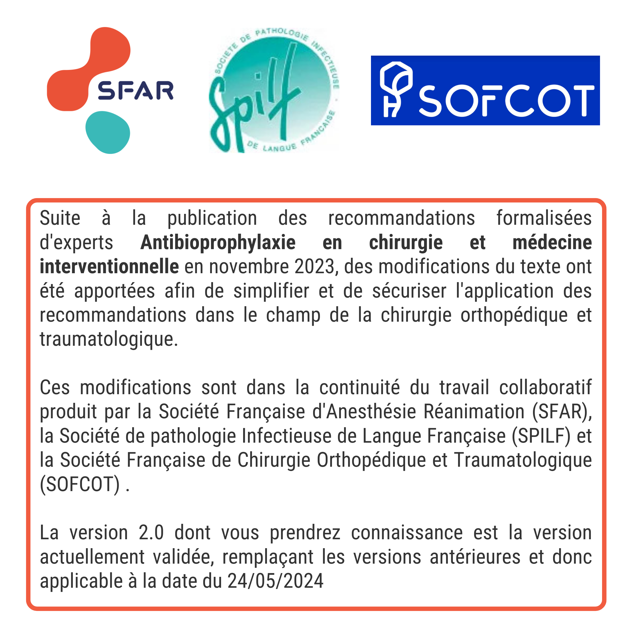 Infographie SFAR