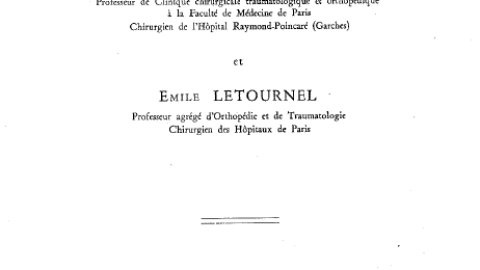 Les fractures du cotyle - la Bible