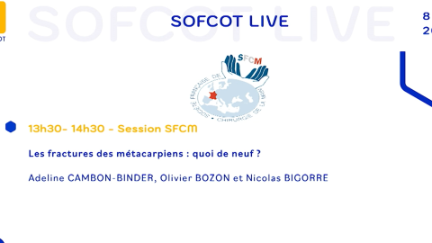 Vignette SOFCOT live SFCM