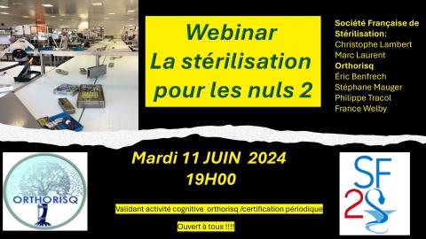 Webinar sterilisation