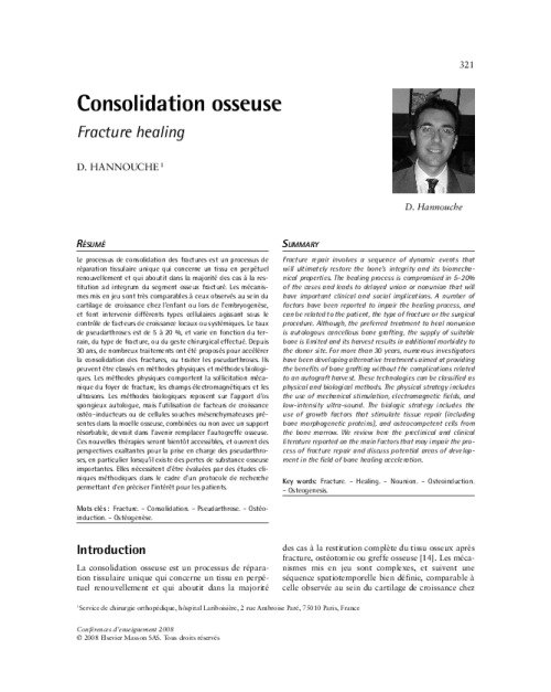 Consolidation osseuse