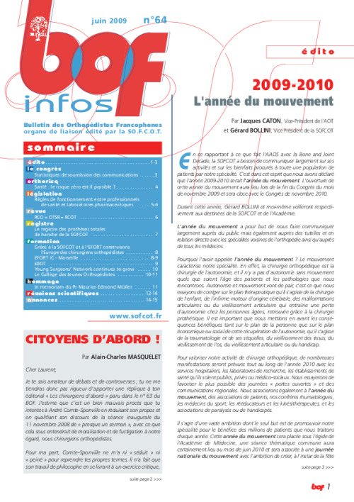 BOF 64 - juin 2009