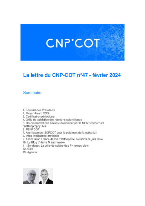 Lettre du CNP n°47 - février 2024