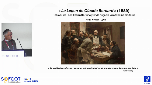 Cercle Nicolas Andry : Communications libres : La leçon de Claude Bernard peint par Leon Lhermitte