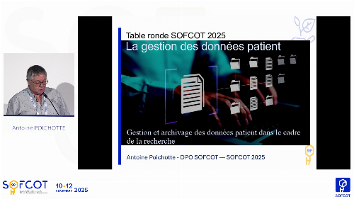 Table ronde - Gestion des données patients : Gestion et archivage des données patients dans le cadre de la recherche