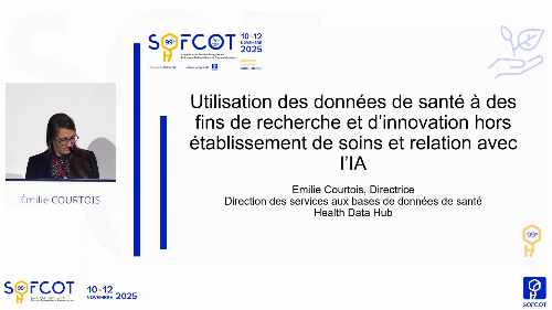 Table ronde - Gestion des données patients : Utilisation des données de santé à des fins de recherche et d’innovation hors établissement de soins et relation avec l’IA