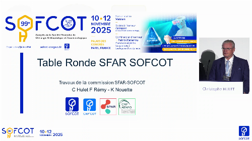 Table ronde SFAR-SOFCOT : Introduction