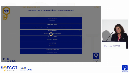 Table ronde - ISO : Prévalence selon le geste et la localisation