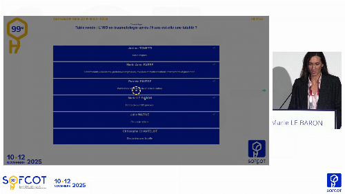 Table ronde - ISO : Protocole sur ISO précoce
