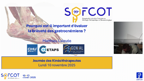 Session cheville : Pourquoi est-il important d’évaluer la brièveté des gastrocnémiens ?