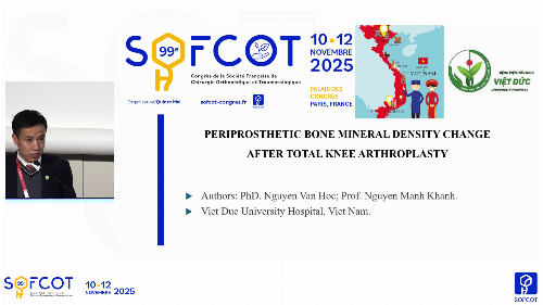 Table ronde VOA  : Periprosthetic bone mineral density change after total knee arthroplasty in the Vietnamese population