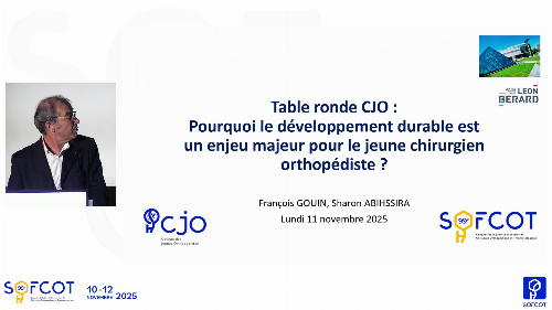 Table ronde CJO - Développement durable : Introduction du sujet