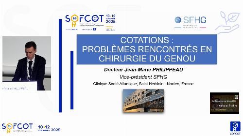 Table ronde - Nomenclature et codage : Les codages dits litigieux ou erronés - Les problèmes rencontrés en chirurgie du genou