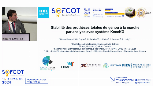 Genou : Stabilité des prothèses totales du genou à la marche par analyse par système Knee KG 