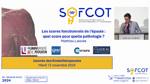 Les scores fonctionnels de l’épaule : quel score pour quelle pathologie 