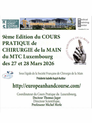 9ème Edition du Cours Pratique de Chirurgie de la Main