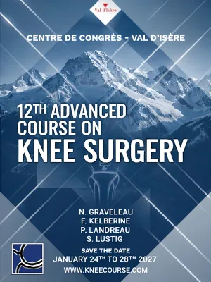 AFFICHE KNEE COURSE SURGERY 2027