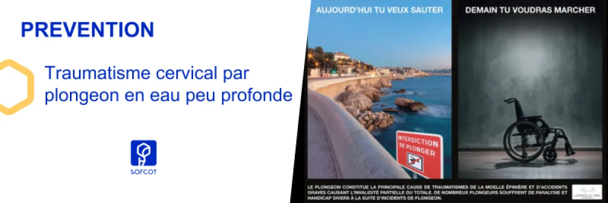 Dossier thématique - Traumatisme cervical par plongeon en eau peu profonde