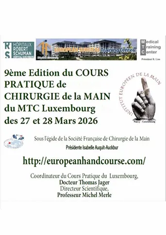 9ème Edition du Cours Pratique de Chirurgie de la Main