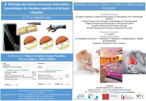 Chirurgie des lésions nerveuses tronculaires traumatiques du membre supérieur et de leurs séquelles