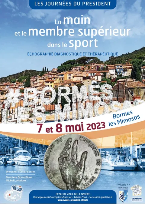 Les Journées du Président - Bormes les Mimosas des 7 et 8 mai 2023 - La main et le membre supérieur dans le sport