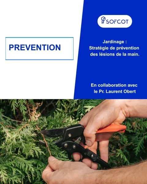 Prévention - jardinage et lésions de la main